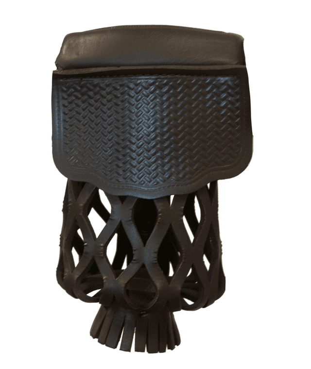 Chocolate Bonded Leather Shield