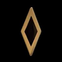 Polished Brass & Black Inlay