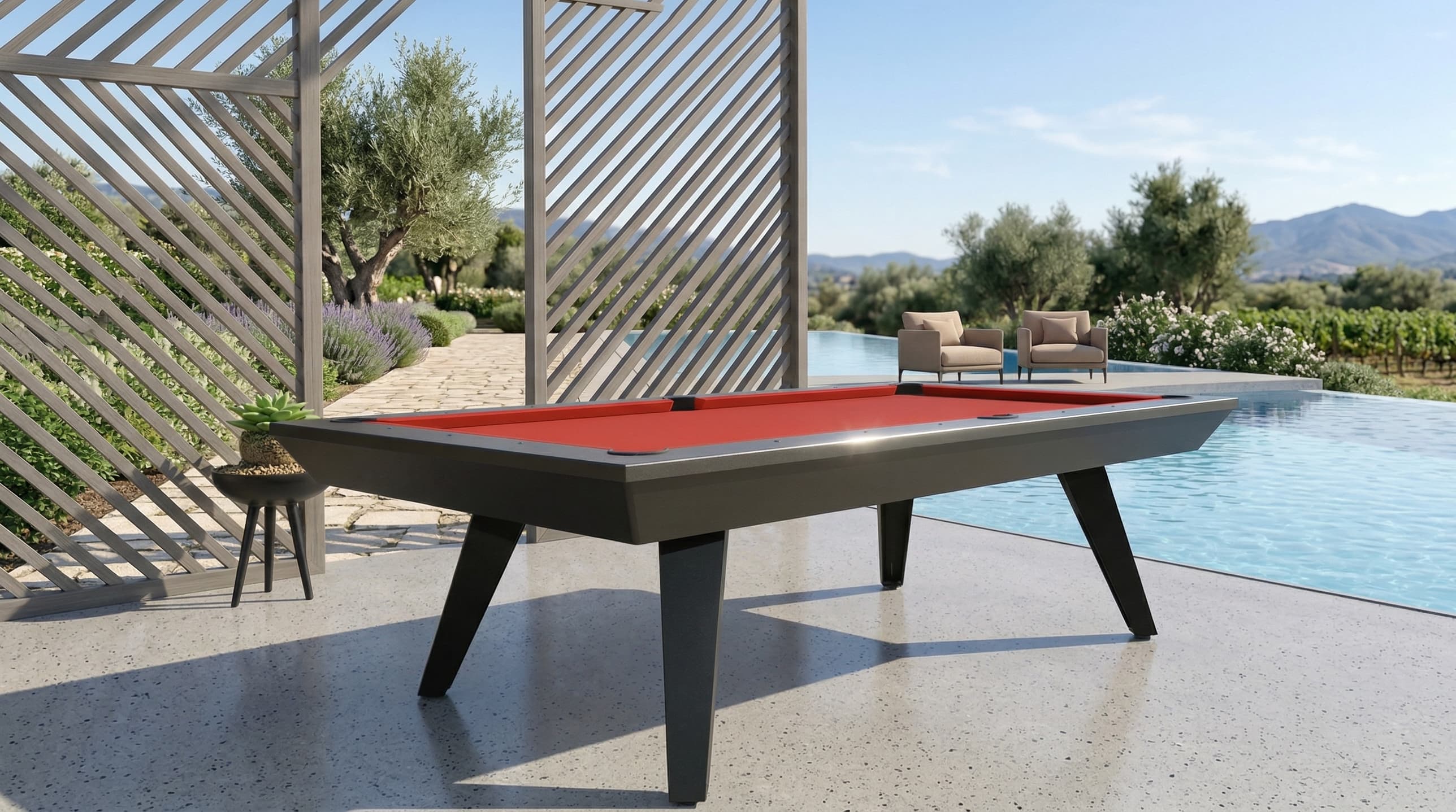 Shop our outdoor and commercial pool table collection.